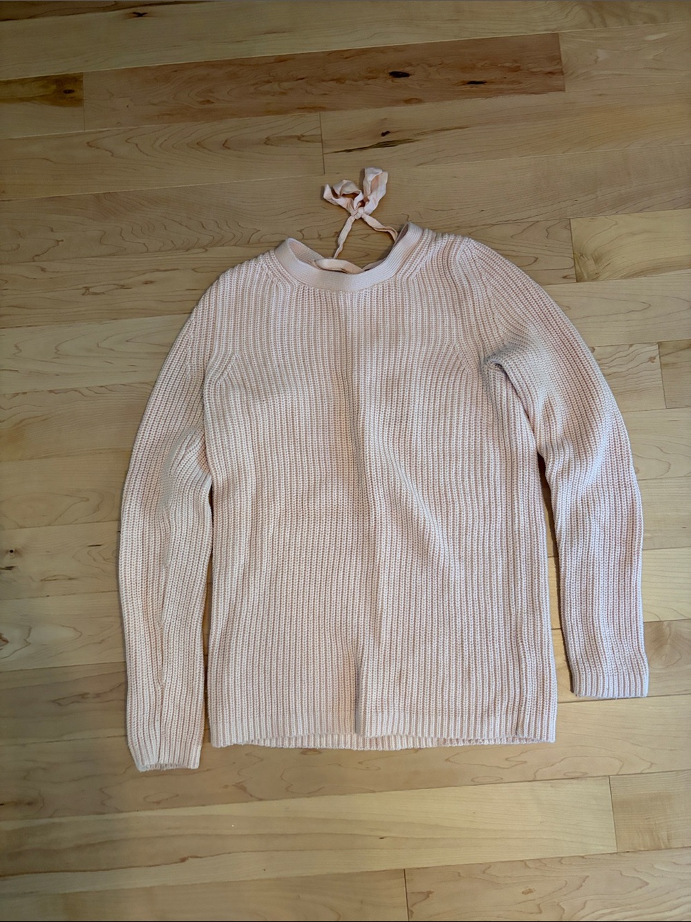 Banana Republic Ribbed Crewneck Sweater - Pale Pink